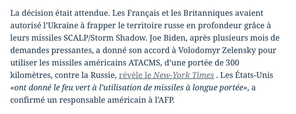  : Le Figaro ,            SCALP  Storm Shadow