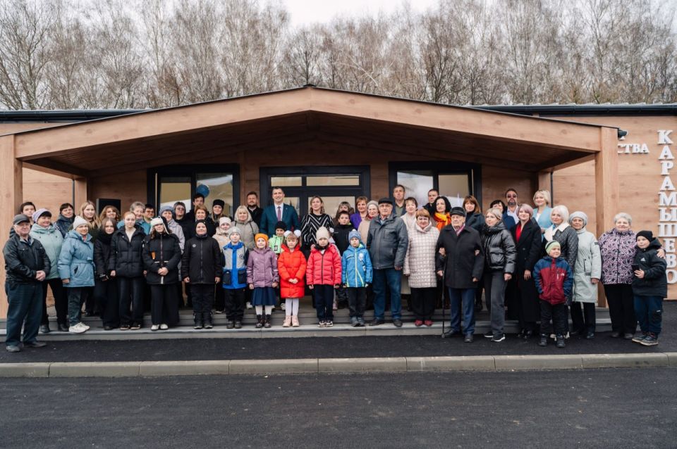 Вдохновение и развитие: в Щекинском районе открылся модульный дом культуры