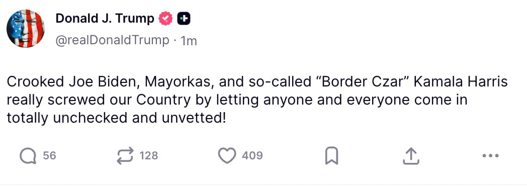 Трамп критикует демократов за миграционный кризис в стране