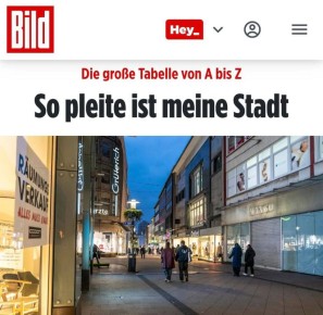 «Мой город такой нищий»: Германия настолько погрузилась в кризис, что почти все немецкие города оказались на грани банкротства