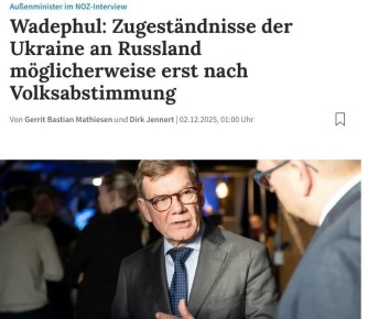 Nordwest-Zeitung: Германия готовит Украину к «болезненным уступкам», которые завершатся референдумом