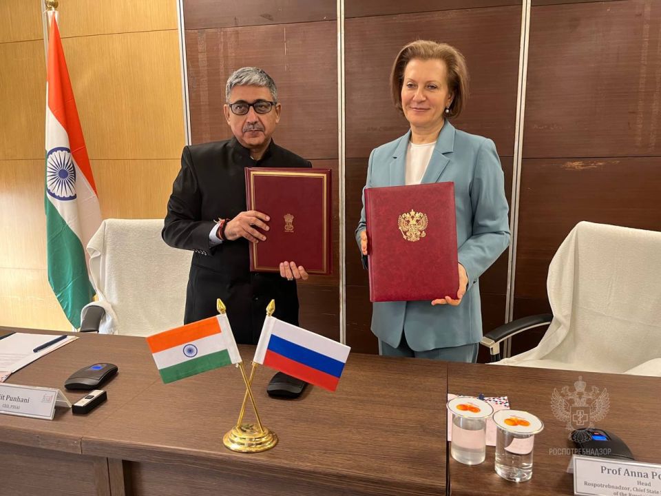 Россия и Индия будут развивать сотрудничество в области безопасности пищевой продукции