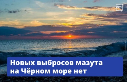 Космическая съёмка показала, что новых выбросов нефтепродуктов на побережье Чёрного моря не было