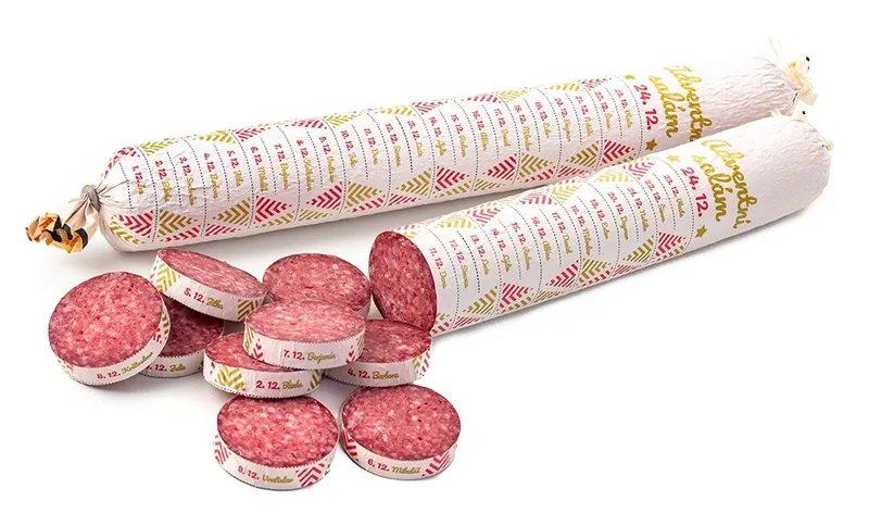 В Чехии выпустили адвент-календарь в виде колбасы: