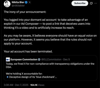 «Ваш рекламный аккаунт был удален»