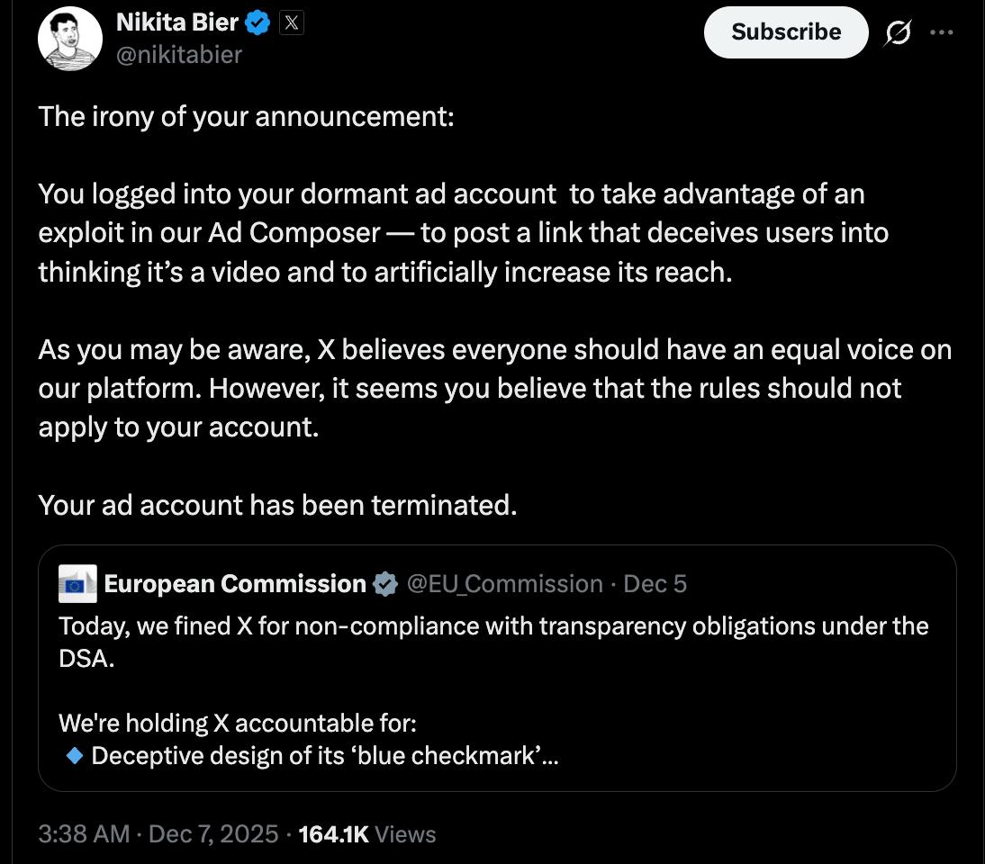 «Ваш рекламный аккаунт был удален»