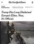 «Трамп давно презирает европейскую элиту. Теперь это официально»: Трамп отразил свое недовольство европейскими лидерами в стратегия нацбезопасности США