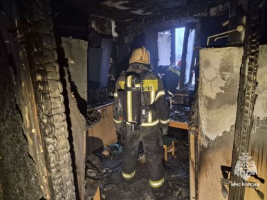 Огнеборцы спасли 15 человек на пожаре в Туле