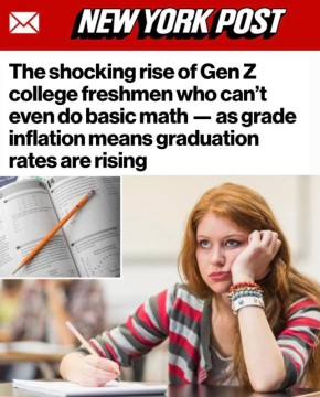 «Шокирующий рост числа первокурсников, которые не справляются даже с элементарной математикой»: Американские студенты знают арифметику на уровне пятого класса