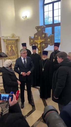 Губернатор Дмитрий Миляев передал тульскому храму икону св. Георгия Победоносца