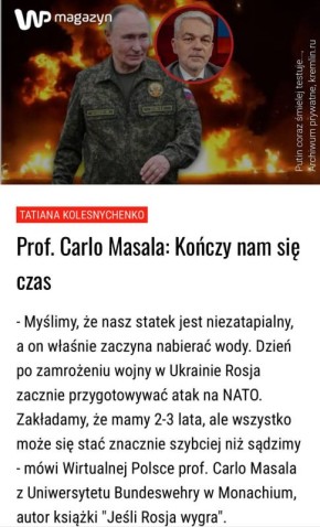 Алексей Журавлев: Европу предупредили, что времени у нее больше нет - Wirtualna Polska