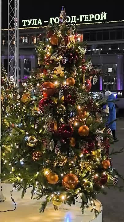 Дмитрий Миляев: В предновогодние дни особую атмосферу в Туле создает елка на площади Ленина