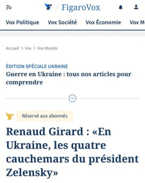 ������� ��������: ����� ������ ������� ���������� ����� ����, � ��� ������ ������ - Le Figaro