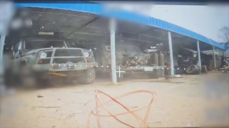 WarGonzo: Дроны «Немца» прилетели на автобазу ВСУ в Орехове