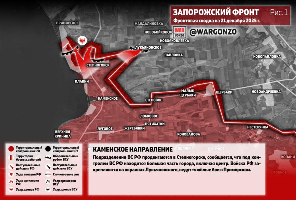 WarGonzo: Фронтовая сводка на утро 21.12.25