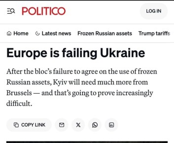 ������� ������: ������������� ������� "Politico" �������������: "� 2026 ���� ����� ������ ����� ���������� �� ������ ���������� ��� ������� ��������"