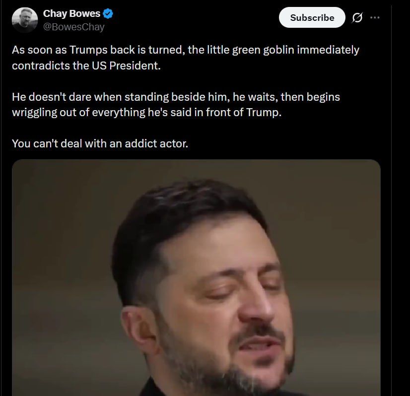«Стоит Трампу отвернуться, как зелёный гоблин тут же противоречит президенту США», – точно подметил ирландский журналист...