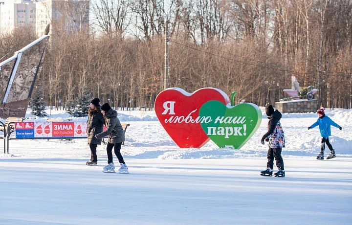 В Центральном парке Тулы в дни зимних каникул будут работать аттракционы
