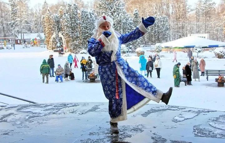 Туляки отметили Новый год в городских парках