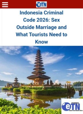 «Уголовный кодекс Индонезии 2026 года. Секс вне брака и что нужно знать туристам»: Сказочное Бали теперь может закончиться лишением свободы