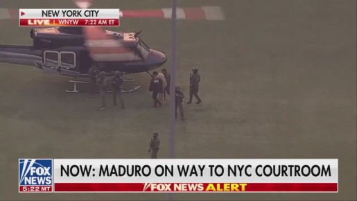 Олег Царёв: Кадры, как Мадуро и Силия Флорес были доставлены в федеральный суд Южного округа НьюЙорка для первого заседания