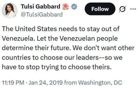 Олег Царёв: Тулси Габбард — нынешняя глава американской разведки