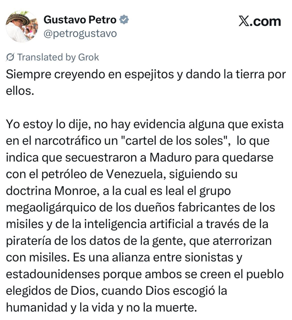 Президент Колумбии Петро – назвал обвинения со стороны Трампа следствием «старческого маразма»: