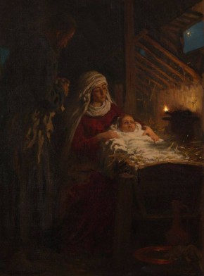 Илья Репин (1844—1930). «Рождество Христово» (холст, масло, 1890), Третьяковская галерея, Москва