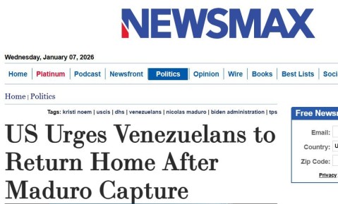Newsmax: США призывают сотни тысяч венесуэльцев вернуться на родину