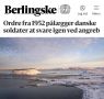 «Приказ от 1952 года предписывает датским солдатам отвечать нападением»: В Дании готовятся к войне с США - датские СМИ напомнили своим военным о том, что они должны стрелять по американцам при атаке на Гренландию