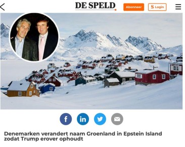 «Дания поменяет название Гренландии на остров Эпштейна, чтобы Трамп перестал ее обсуждать»:
