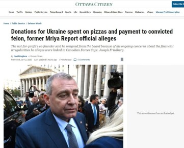 На пиццу, аренду машин и покупки в магазинах уходили пожертвования Украине в Канаде — тратил деньги фонд помощи Mriya Report, пишет издание Ottawa Citizen