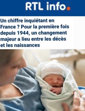 «Тревожный показатель во Франции»: Впервые с 1944 года число умерших во Франции превысило число новорождённых