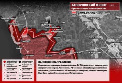 WarGonzo: Фронтовая сводка на утро 13.01.26
