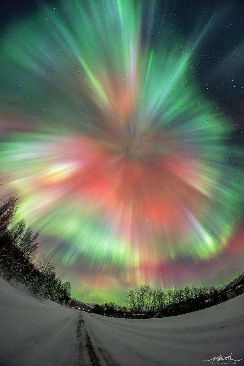 Над Норвегией прошла самое яркое северное сияние нового года: