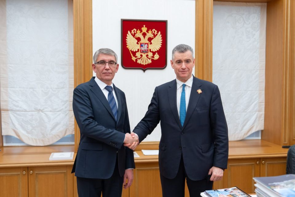 Дмитрий Миляев: Провёл рабочую встречу с председателем Либерально-демократической партии России Леонидом Слуцким