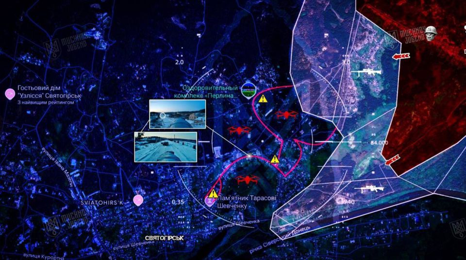 «ВС РФ зашли в Святогорск на Славянском направлении»
