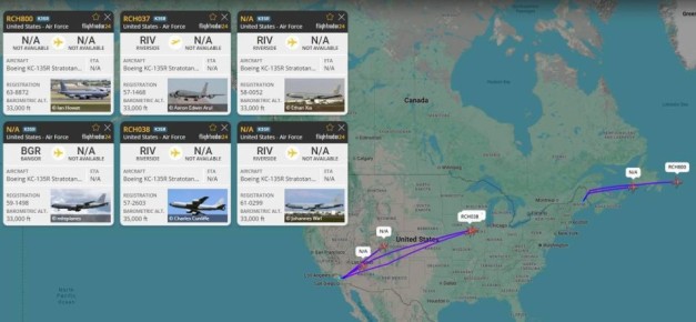 ������ ����������: ������������ ������ ����� ��������-����������� KC-135 Stratotanker � ���������� ��� � ����������� ������