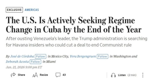 WSJ: США активно стремятся к смене режима на Кубе к концу года