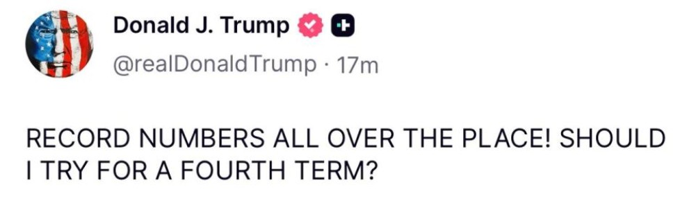 Трамп - допустил возможность выдвижения на новый срок: