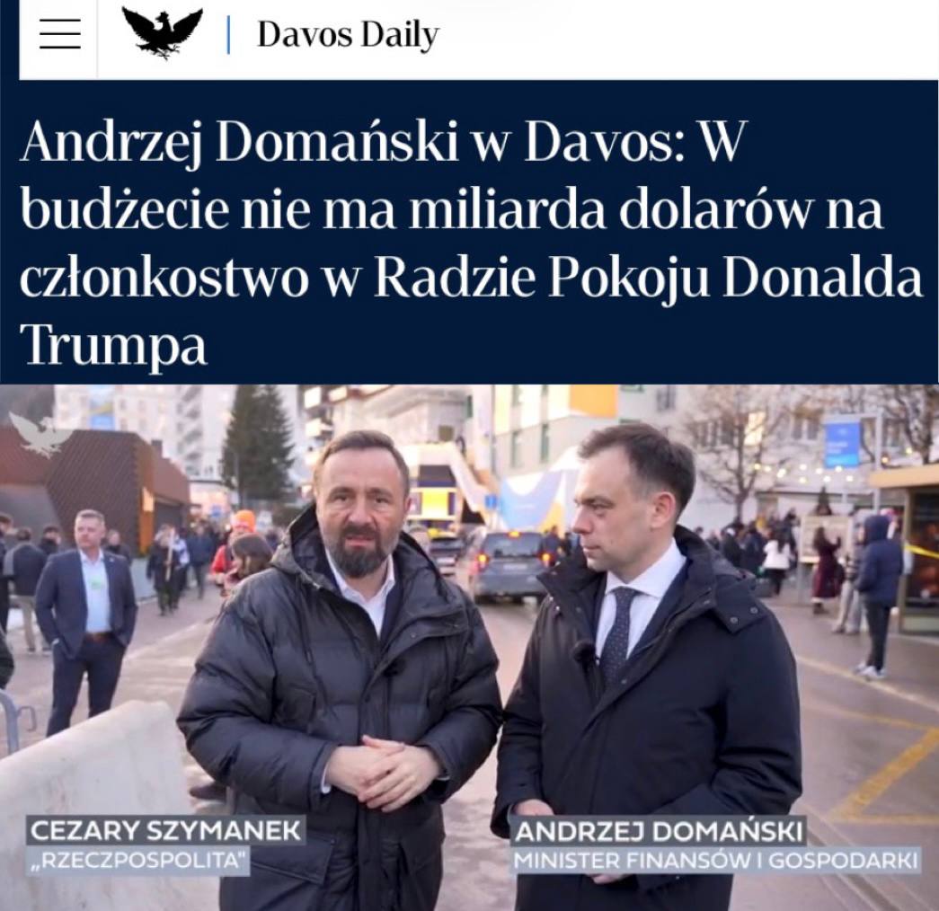 «В бюджете не предусмотрен миллиард долларов на членство в Совете мира Дональда Трампа»: В Польше нет денег на Совет Мира - всё потрачено на Украину