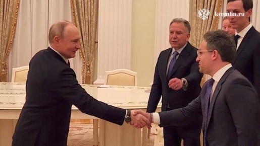 Стив Уиткофф представил Владимиру Путину Джоша Грюнбаума, который впервые участвует в переговорах в Кремле