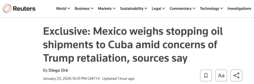 ��������� Reuters: ������� ������������� ����������� ����������� �������� ����� �� ���� �� ���� �������� �������� ��� �� ������� ������, �������� ���������