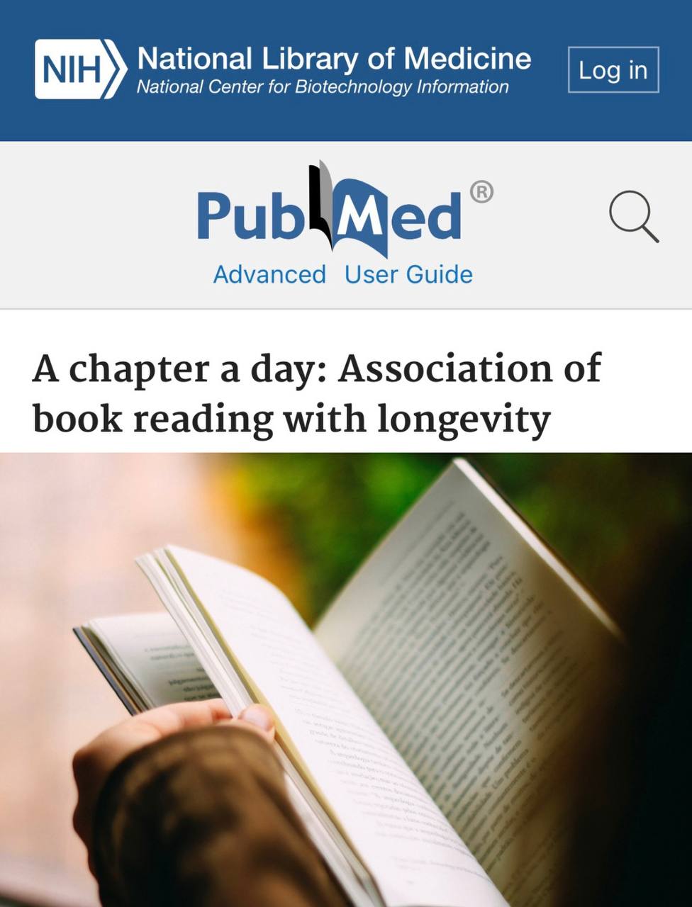 «Одна глава в день - связь чтения книг с долголетием»: Регулярное чтение увеличивает продолжительность жизни на почти два года