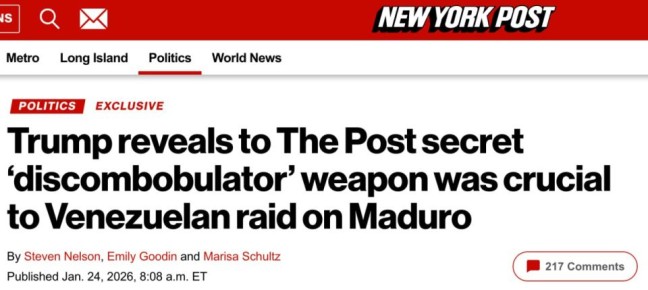 � �������� The New York Post ����� ������, ��� ��� �������� �� ��������� ������ ��� ��������� ����� ��������� ������ � ��������������