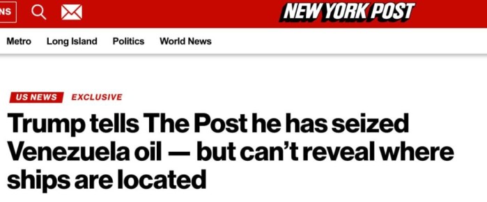 ������� ����� ������ � �������� The New York Post, ��� ��� ��������� ������������� ����� �� ���� ���� ����������� ��������