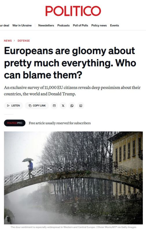 Politico: ��������� �� ����� � ������� � ������� ������ ������� ����