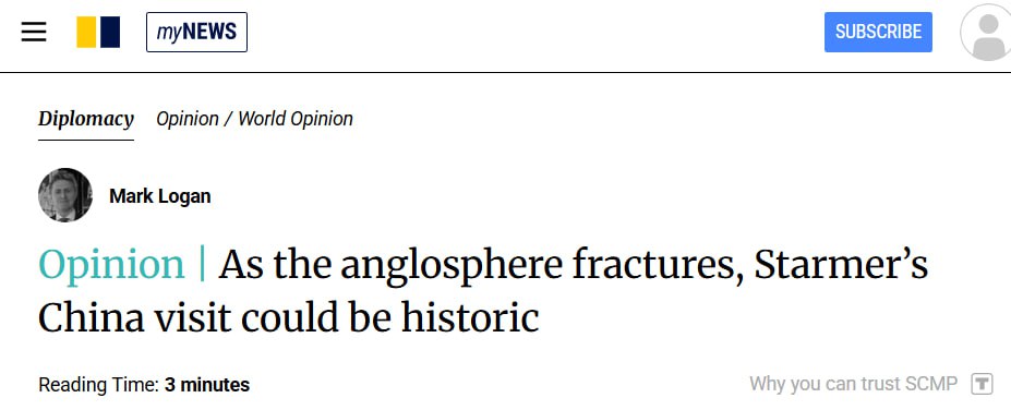 Визит Кира Стармера в Пекин может ознаменовать исторический сдвиг, сигнализируя о кризисе традиционных западных союзов и вынужденном поиске Лондоном новой опоры в лице Китая
