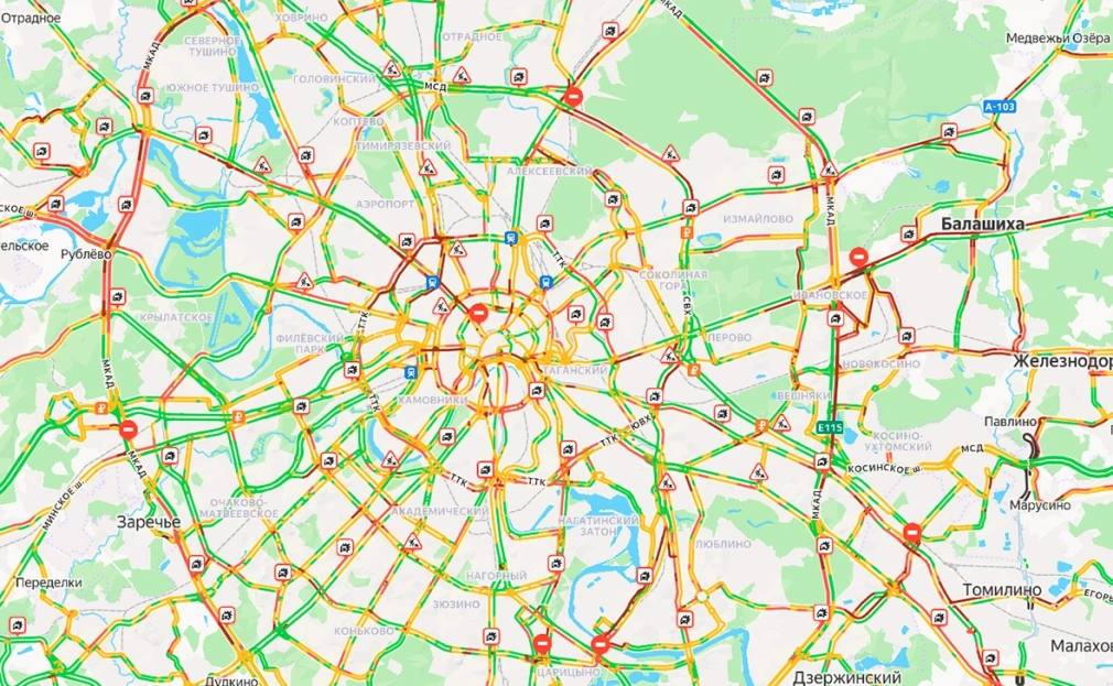 Пробки в Москве достигли 10 баллов второй раз за зиму – все из-за снегопада: