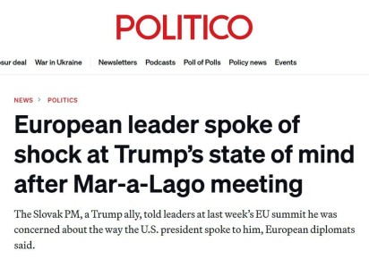 Politico: �������� ������ ����������� ��� ����������� ����������